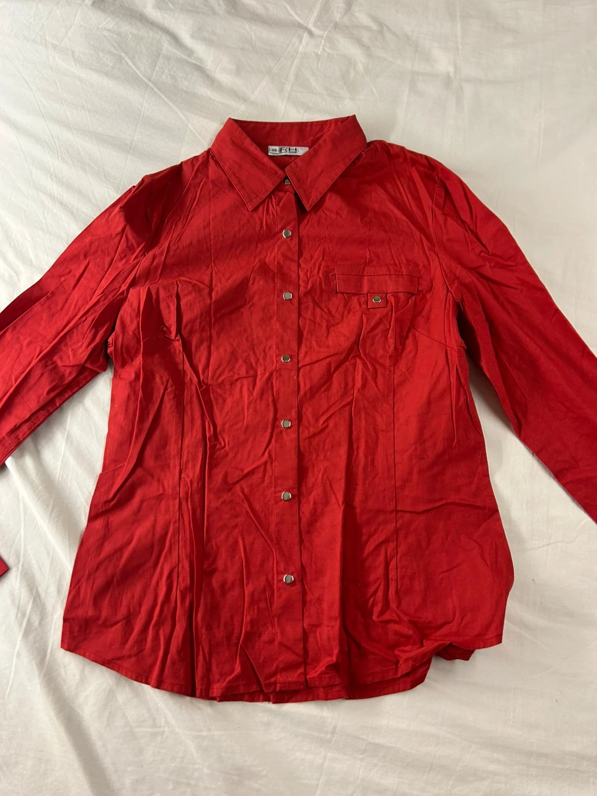 Chemise rouge vintage rh rene hazan – photo 2